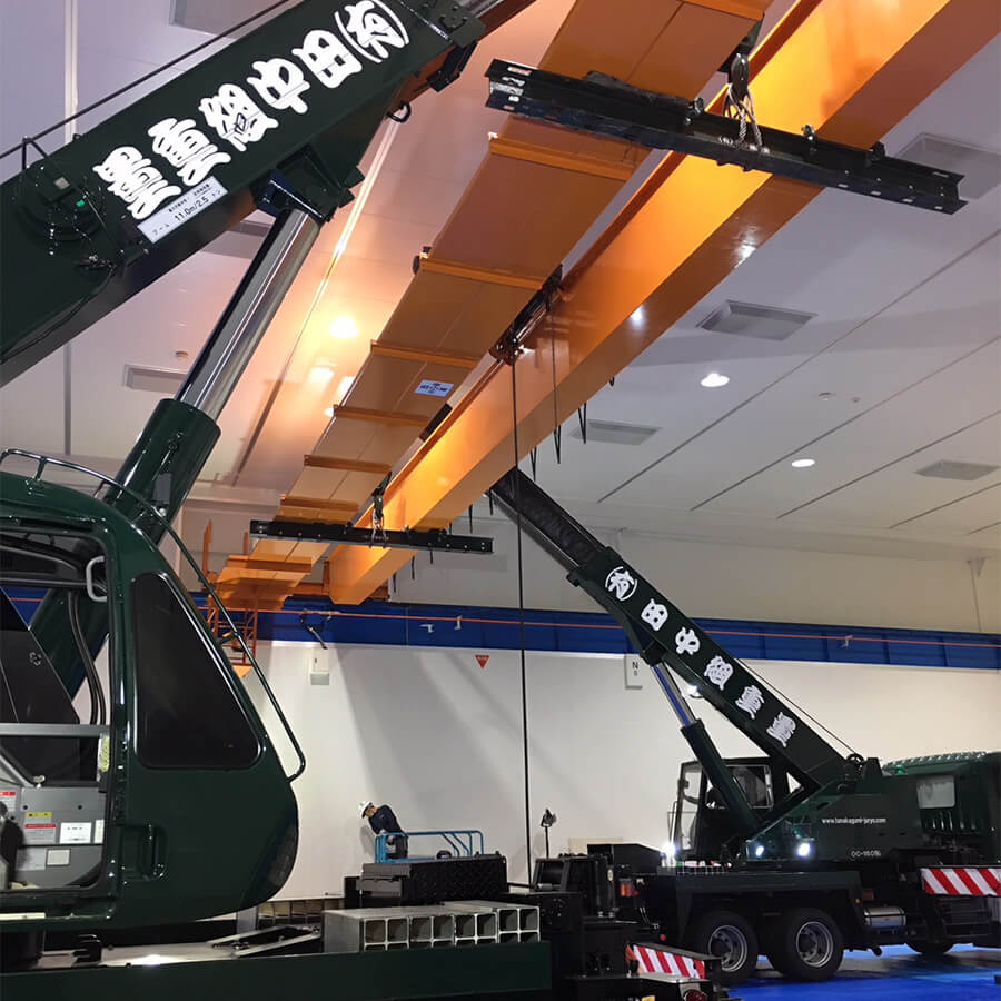 天井クレーン上架工事