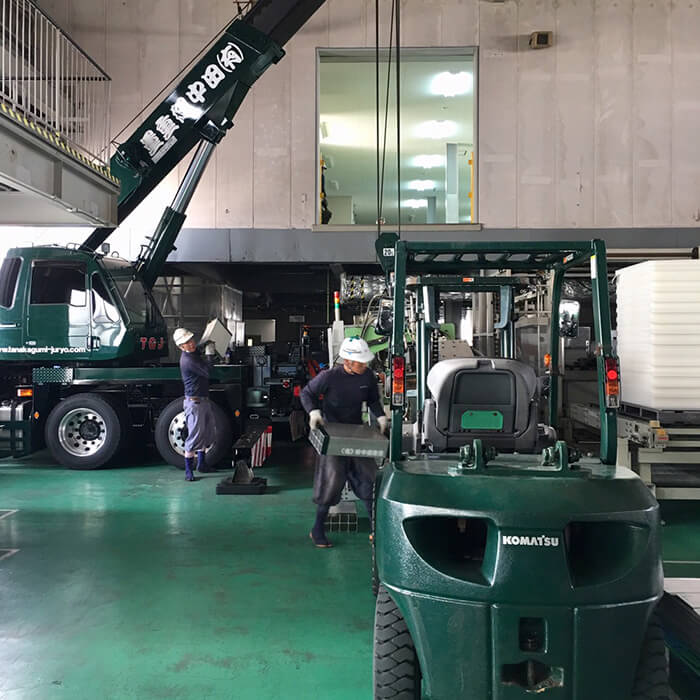 小型プレスライン搬入・据付工事